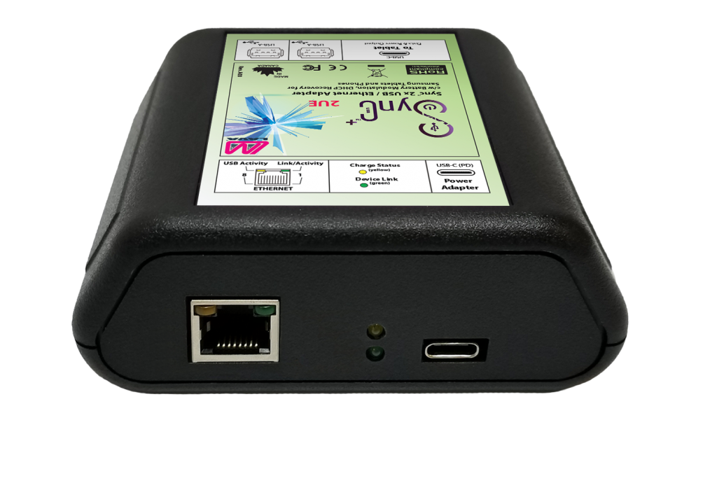 SAMSUNG USB-C ADAPTER WITH USB PORTS, ETHERNET AND SIMULTANEOUS CHARGING FOR SAMSUNG MOBILE DEVICES