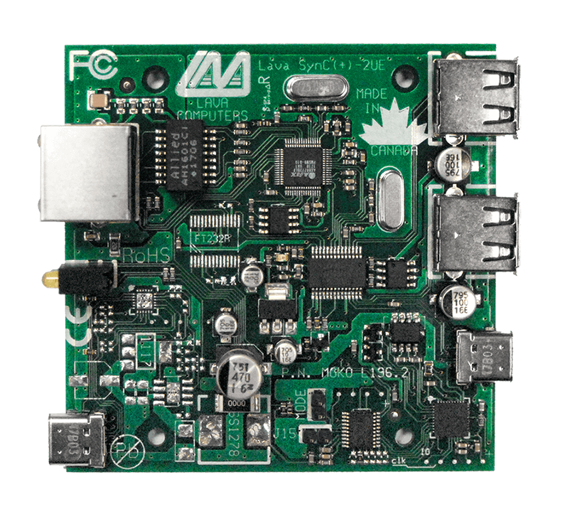 Sync2UE+ 2 port USB Ethernet Adapter Circuit Board Image